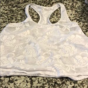 Fabletics lace racer back tank